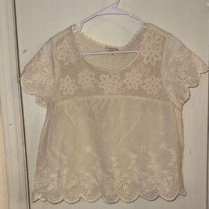 Nicole Miller Lace Women's Top - Cream